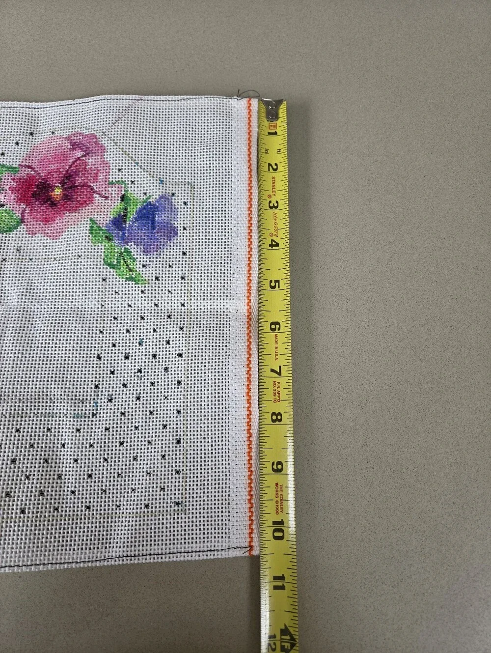 Needlepoint hand painted